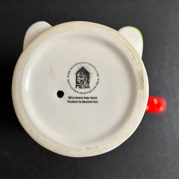 Christmas Elf Feet Coffee Cup Green And Red Ceramic Mug - Picture 6 of 7